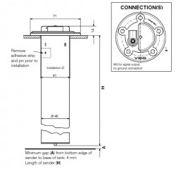 54-mm-Sensoren für Kraftstoffleitungen: 224-011-000-550G VDO