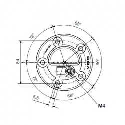 Capteurs de tube de carburant de 54 mm : 224-011-010-311G VDO