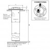 Capteurs de tube de carburant de 54 mm : 224-082-007-004X VDO