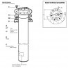 Capteurs de tube de carburant de 80 mm : X10-224-009-029 VDO