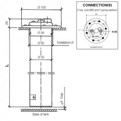 80-mm-Sensoren für Kraftstoffleitungen: X10-224-021-005 VDO