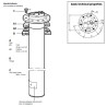 X10-224-014-032 VDO Heavy Duty Ø80mm Pipe Float - 281mm