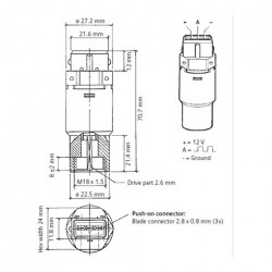 Sensores de rpm y velocidad: X10-340-006-001 VDO