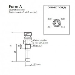 Sensores de rpm y velocidad: 340-216-005-001C VDO