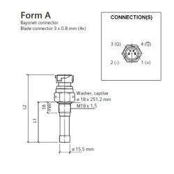 340-216-005-001C VDO Square wave speed - speed sensor - M18