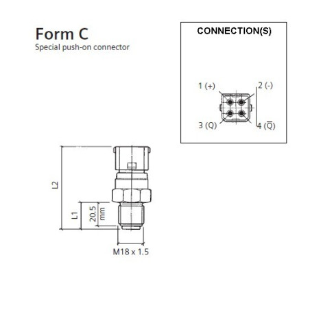 340-216-010-003C VDO Square wave speed - speed sensor - M18