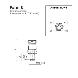 A2C59513983 VDO Square wave speed - speed sensor - M18