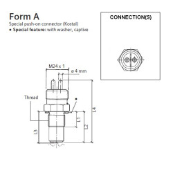 340-804-005-001C VDO Induction speed sensor - M18