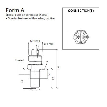 340-804-005-013A VDO Induction speed sensor - M18