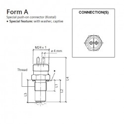 VDO Inductie toeren - snelheid sensor - M18