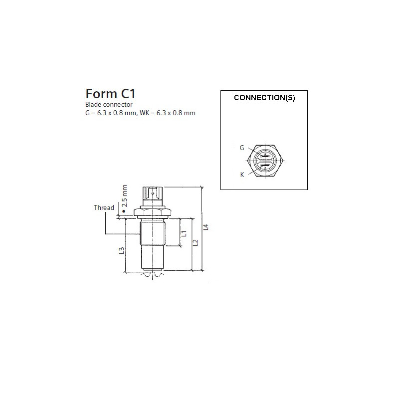 340-804-007-001C VDO Induction speed - speed sensor - M18