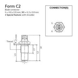 340-804-007-019C VDO Induction speed sensor - M18