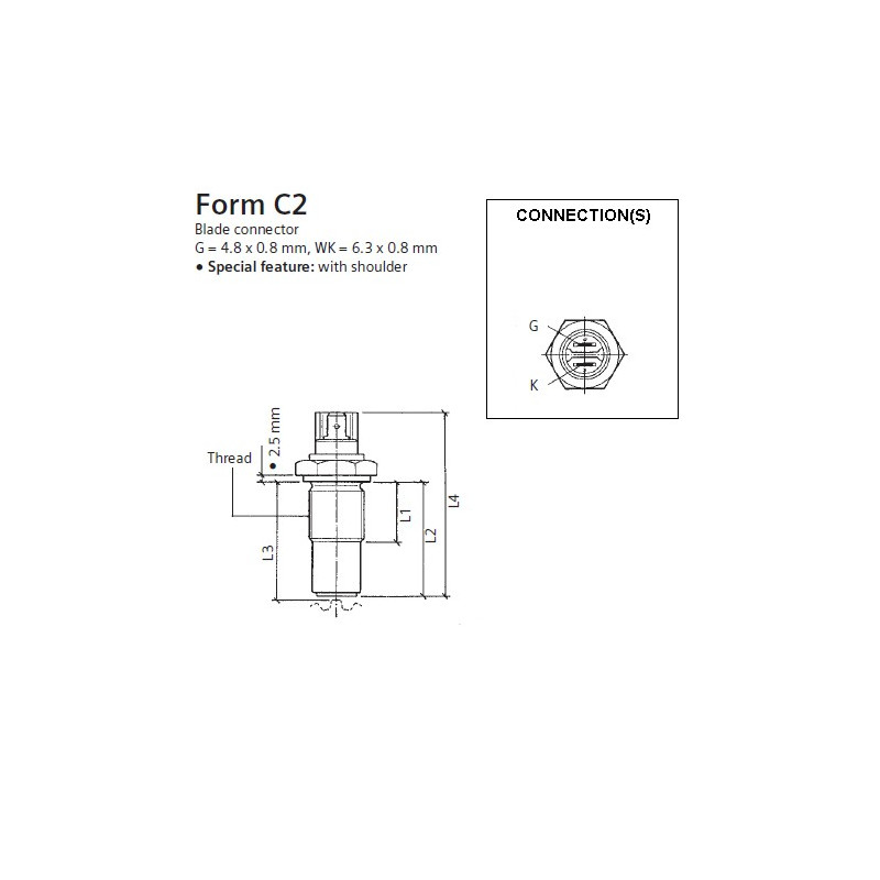 340-804-007-019C VDO Induction speed sensor - M18
