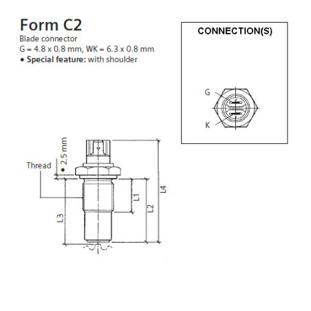 340-804-007-020C VDO Induction speed - speed sensor - M18