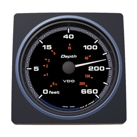 A2C59501904 Veratron AcquaLink Depth Gauge 0-600ft Black 110mm