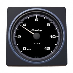 VDO AcquaLink LOG Speedometer 12kn 85mm Black