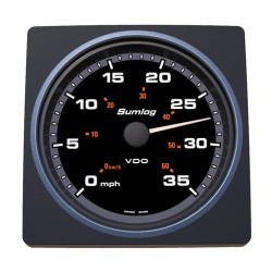 A2C59501907 Veratron AcquaLink LOG Speedometer 70mph 85mm Black