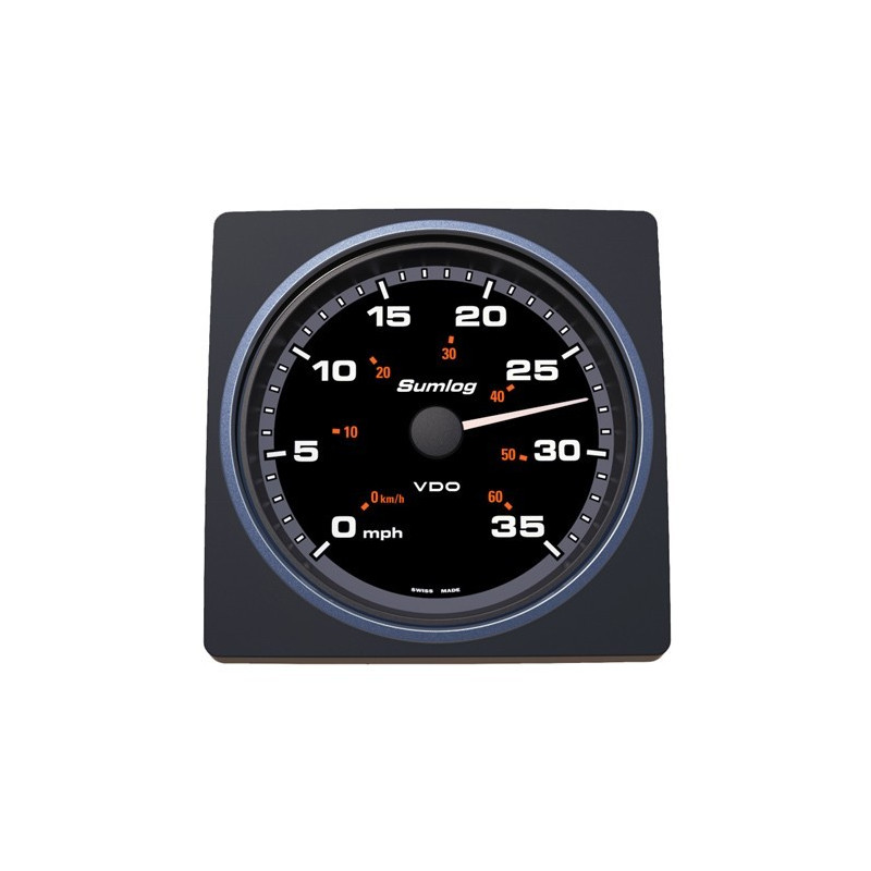 A2C59501907 Veratron AcquaLink LOG Speedometer 70mph 85mm Black