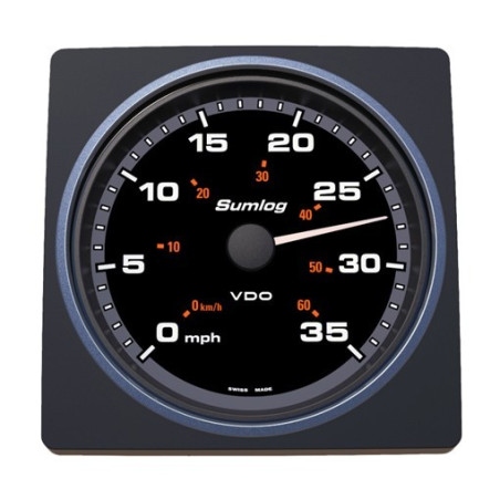 A2C59501907 Veratron AcquaLink LOG Speedometer 70mph 85mm Black