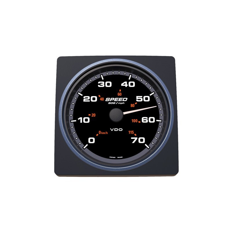 A2C59501909 Veratron AcquaLink SOG Speedometer 70mph 110mm Black