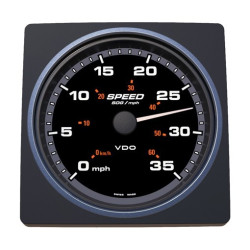 A2C59501910 Veratron AcquaLink SOG Speedometer 35mph 110mm Black