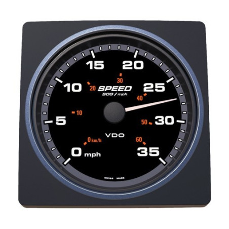 A2C59501910 Veratron AcquaLink SOG Speedometer 35mph 110mm Black