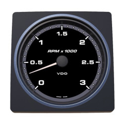 A2C59501913 Veratron AcquaLink Tachometer 3,000 RPM Black 110mm