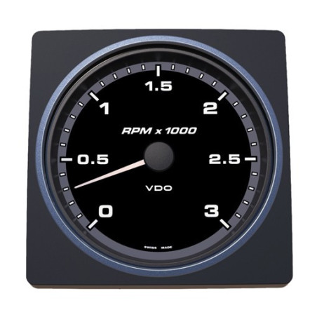 A2C59501913 Veratron AcquaLink Tachometer 3,000 RPM Black 110mm