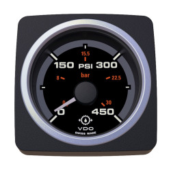 A2C59501938 Veratron AcquaLink Transmission oil pressure 450PSI Black 52mm