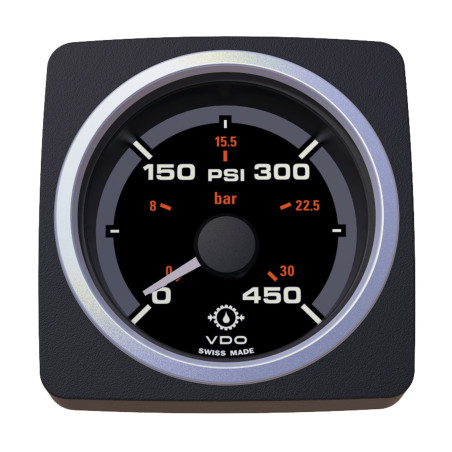 A2C59501938 Veratron AcquaLink Transmission oil pressure 450PSI Black 52mm