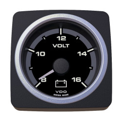 A2C59501940 Veratron AcquaLink Voltmeter 8-16V Black 52mm