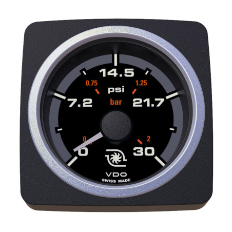 A2C59501945 Veratron AcquaLink Turbo Pressure 30PSI Black 52mm