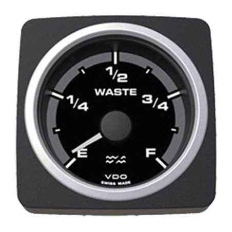 A2C59501928 VDO AcquaLink Dirty Water Level Black 52mm