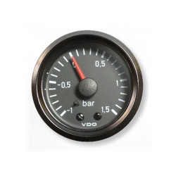 150-035-001G VDO Cockpit International Pressure Gauge -1 to 1.5Bar 52mm