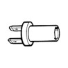29-133-005 VDO Lamp fitting Bayonet Model J - BA7S - 2-pole plastic