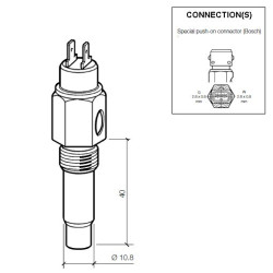 323-803-014-007C VDO Oil Temperature Sensor 150°C - M14