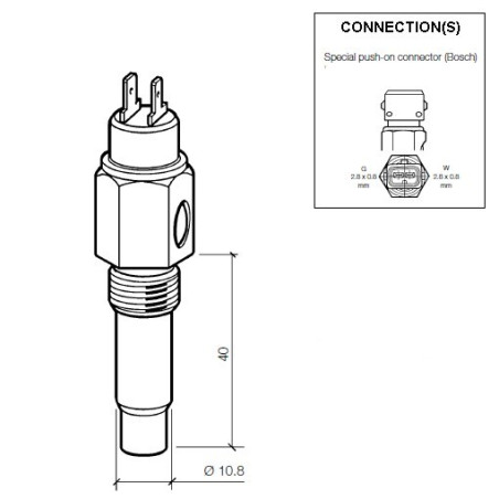 323-803-014-007C VDO Oil Temperature Sensor 150°C - M14