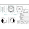 HP1021/B 30 Pieces VDO Speaker Round 100mm Black 50W 2-Way