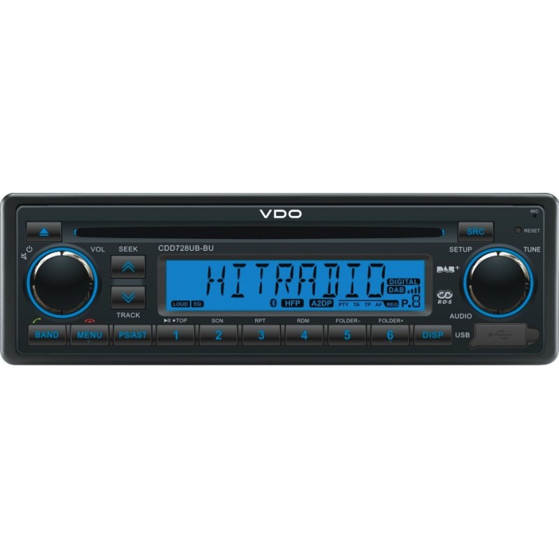 DAB Radio CD players: CDD728UB-BU VDO