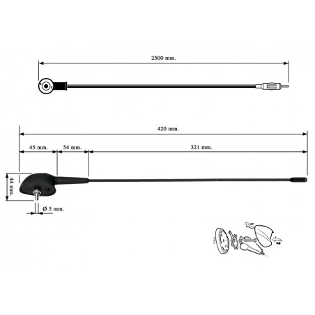AM - FM Antennen: 10-121 VDO