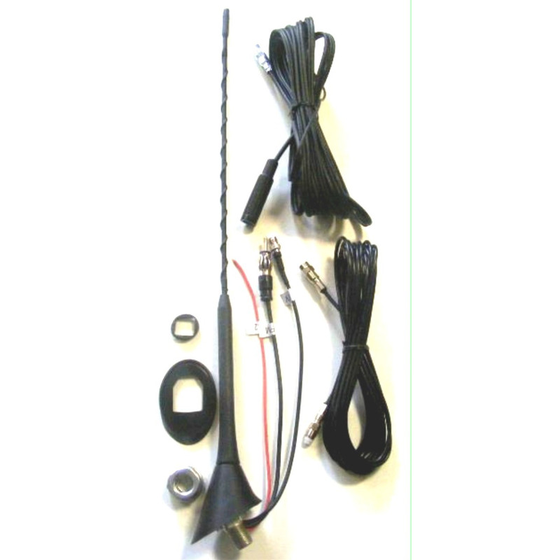 2910000088600 VDO Fiberglass Active DAB-AM-FM Roof Antenna Length 40.5 cm