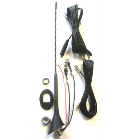 2910000088600 VDO Fiberglass Active DAB-AM-FM Roof Antenna Length 40.5 cm