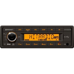 Continental 12V DAB+ Radio RDS USB MP3 WMA Bluetooth Beleuchtung Orange