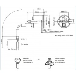 Adaptadores de sensor: 800-005-034G VDO