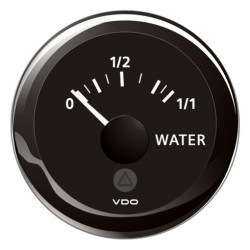 VDO ViewLine Drinkwaterniveau 3-180 Ohm Zwart 52mm