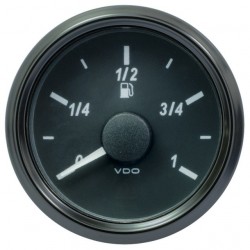 VDO SingleViu 0245 Fuel Level 3-180 Ohm Black 52mm