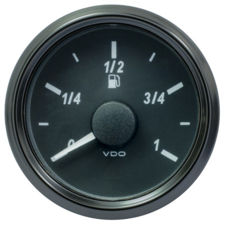 A2C3833110001 VDO SingleViu 0245 Fuel Level 90-0.5 Ohm* Black 52mm