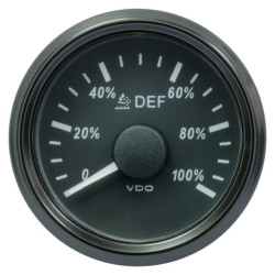 A2C3832760025 25 Pieces VDO SingleViu 2946 Adblue Percentage 0-100% Black 52mm