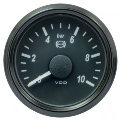 25 Pieces VDO SingleViu 1402 Brake Pressure 10Bar Black 52mm 25 Pieces VDO SingleViu 1402 Brake Pressure 10Bar Black 52mm