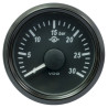 A2C3832720001 VDO SingleViu 1167 Transmission oil pressure 30Bar Black 52mm